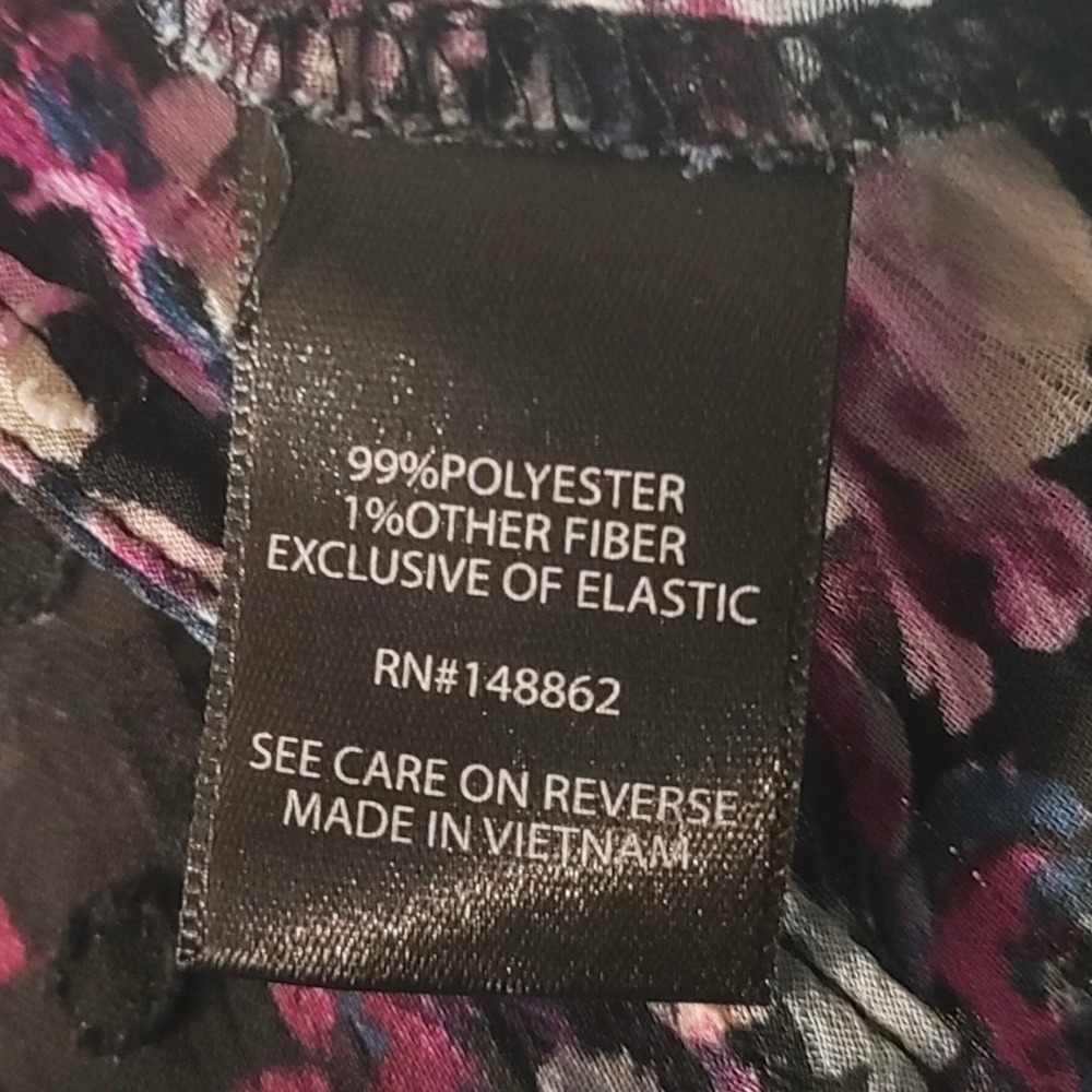 Torrid Women Black Pink Floral Whimsigoth Fairygoth Dark Kimono Bell Sleeve 3X - Picture 9 of 9
